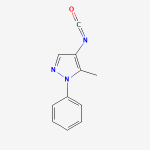molecular formula C11H9N3O B1599581 4-Isocyanato-5-methyl-1-phenyl-1H-pyrazole CAS No. 799283-97-9
