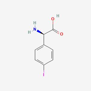 molecular formula C8H8INO2 B1599592 (R)-2-Amino-2-(4-iodophenyl)acetic acid CAS No. 25673-26-1