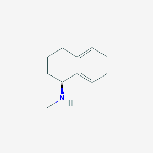 molecular formula C11H15N B1599595 (S)-N-methyl-1,2,3,4-tetrahydronaphthalen-1-amine CAS No. 49681-43-8