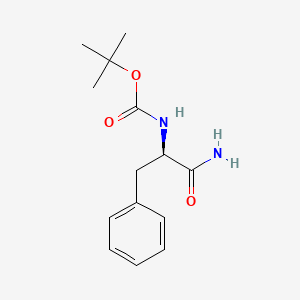 molecular formula C14H20N2O3 B1599597 (R)-tert-Butyl (1-amino-1-oxo-3-phenylpropan-2-yl)carbamate CAS No. 129095-62-1