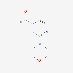 molecular formula C10H12N2O2 B1599601 2-Morpholinoisonicotinaldehyde CAS No. 864068-87-1