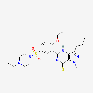 molecular formula C24H34N6O3S2 B1599605 Propoxyphenyl thiohomosildenafil CAS No. 479073-88-6
