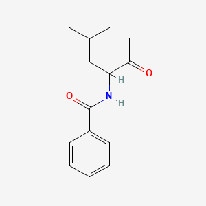 molecular formula C14H19NO2 B1599620 N-(5-Methyl-2-oxohexan-3-YL)benzamide CAS No. 21709-70-6