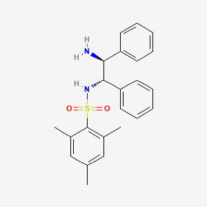 molecular formula C23H26N2O2S B1599621 (1S,2S)-(-)-N-(2,4,6-Trimethylphenylsulfonyl)-1,2-diphenylethane-1,2-diamine CAS No. 247923-40-6