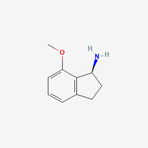 molecular formula C10H13NO B1599625 (1S)-7-methoxy-2,3-dihydro-1H-inden-1-amine CAS No. 215362-49-5