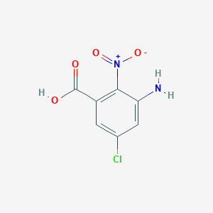 molecular formula C7H5ClN2O4 B1599626 3-Amino-5-chloro-2-nitrobenzoic acid CAS No. 193481-78-6