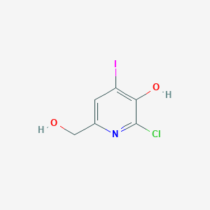 molecular formula C6H5ClINO2 B1599627 2-Chloro-6-(hydroxymethyl)-4-iodo-3-pyridinol CAS No. 208519-37-3