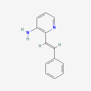 molecular formula C13H12N2 B1599641 2-[(E)-2-phenylethenyl]pyridin-3-amine CAS No. 209798-50-5