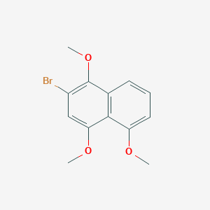 molecular formula C13H13BrO3 B1599649 Naphthalene, 2-bromo-1,4,5-trimethoxy- CAS No. 107941-22-0