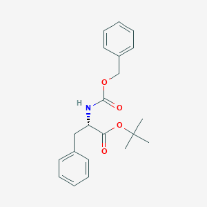 molecular formula C21H25NO4 B1599652 (S)-tert-Butyl 2-(((benzyloxy)carbonyl)amino)-3-phenylpropanoate CAS No. 7670-20-4
