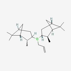 molecular formula C23H39B B1599657 (-)-Ipc2B(烯丙基)硼烷溶液 CAS No. 85116-38-7