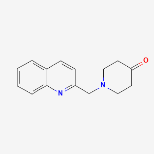 B1599662 1-((Quinolin-2-YL)methyl)piperidin-4-one CAS No. 571147-27-8