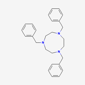 molecular formula C27H33N3 B1599664 1,4,7-Tribenzyl-1,4,7-triazacyclononane CAS No. 125262-43-3