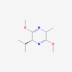 molecular formula C10H18N2O2 B1599679 (R)-(-)-2,5-dihydro-3,6-dimethoxy-2-isopropyl-5-methylpyrazine CAS No. 207923-14-6