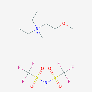 molecular formula C10H20F6N2O5S2 B1599680 Diethylmethyl(2-methoxyethyl)ammonium bis(trifluoromethylsulfonyl)imide CAS No. 464927-84-2