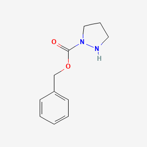 molecular formula C11H14N2O2 B1599684 Benzyl Pyrazolidine-1-carboxylate CAS No. 67600-79-7