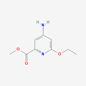 molecular formula C9H12N2O3 B1599685 4-氨基-6-乙氧基吡啶甲酸甲酯 CAS No. 894803-87-3