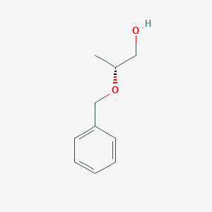 molecular formula C10H14O2 B1599687 1-Propanol, 2-(phenylmethoxy)-, (2R)- CAS No. 87037-69-2