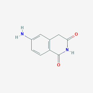 molecular formula C9H8N2O2 B1599688 6-Aminoisoquinoline-1,3(2H,4H)-dione CAS No. 611187-09-8