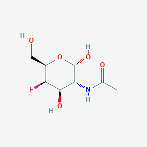 molecular formula C8H14FNO5 B159969 N-[(2S,3R,4R,5R,6R)-5-Fluoro-2,4-dihydroxy-6-(hydroxymethyl)oxan-3-yl]acetamide CAS No. 129728-92-3