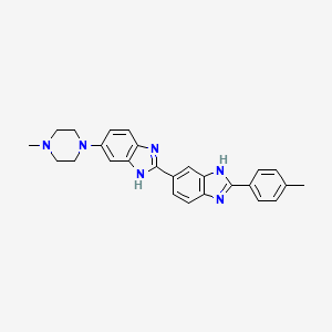 molecular formula C26H26N6 B1599700 Hoechst 33258 analog 3 CAS No. 23554-98-5