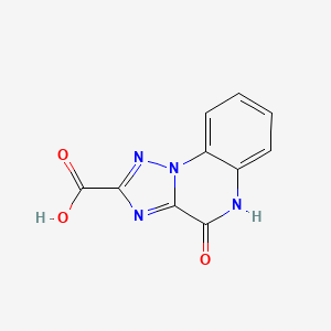 molecular formula C10H6N4O3 B1599707 [1,2,4]Triazolo[1,5-a]quinoxaline-2-carboxylic acid, 4,5-dihydro-4-oxo- CAS No. 150454-82-3