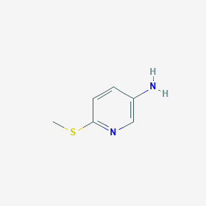 molecular formula C6H8N2S B1599708 6-(Methylthio)pyridin-3-amine CAS No. 29958-08-5