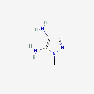 molecular formula C4H8N4 B1599709 1-甲基-1H-吡唑-4,5-二胺 CAS No. 45514-38-3