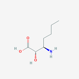 molecular formula C7H15NO3 B1599713 (2S,3R)-3-Amino-2-hydroxyheptanoic acid CAS No. 334871-10-2