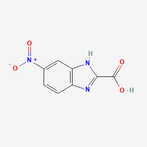 molecular formula C8H5N3O4 B1599716 5-Nitro-1H-benzo[d]imidazole-2-carboxylic acid CAS No. 73903-18-1