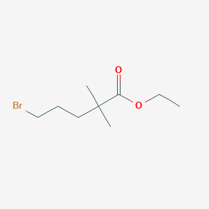 molecular formula C9H17BrO2 B1599719 Ethyl 5-bromo-2,2-dimethylpentanoate CAS No. 77858-42-5