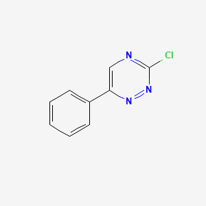 molecular formula C9H6ClN3 B1599734 3-Chloro-6-phenyl-1,2,4-triazine CAS No. 73214-24-1