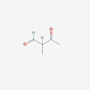 molecular formula C5H8O2 B1599736 Butanal, 2-methyl-3-oxo- CAS No. 22428-91-7
