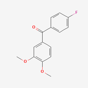 molecular formula C15H13FO3 B1599740 (3,4-Dimethoxyphenyl)(4-fluorophenyl)methanone CAS No. 71186-85-1