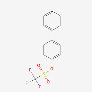 molecular formula C13H9F3O3S B1599741 4-苯基苯基三氟甲磺酸酯 CAS No. 17763-78-9