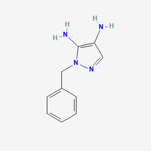 molecular formula C10H12N4 B1599748 2-benzylpyrazole-3,4-diamine CAS No. 131311-66-5