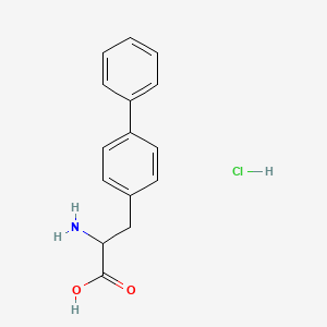 molecular formula C15H16ClNO2 B1599749 DL-3-(4-Biphenyl)alanine hydrochloride CAS No. 63024-23-7
