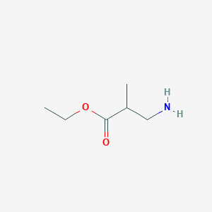 molecular formula C6H13NO2 B1599750 Ethyl 3-amino-2-methylpropanoate CAS No. 22560-81-2