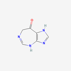 molecular formula C6H6N4O B1599751 4,7-Dihydro-imidazole[4,5-d]1,3-diazepine-8(1H)-one CAS No. 72079-77-7