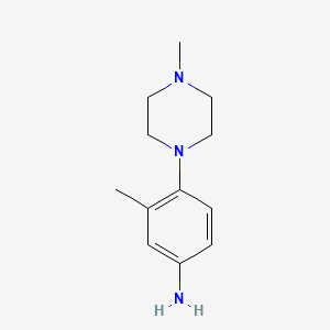 molecular formula C12H19N3 B1599755 3-Methyl-4-(4-methylpiperazin-1-yl)aniline CAS No. 681004-50-2