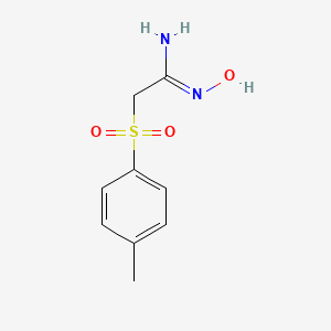 molecular formula C9H12N2O3S B1599756 N'-hydroxy-2-(4-methylphenyl)sulfonylethanimidamide CAS No. 72660-98-1