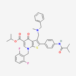 molecular formula C37H37F2N3O4S B1599759 T-98475 CAS No. 192887-28-8