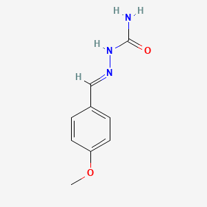 molecular formula C9H11N3O2 B1599763 [(E)-[(4-methoxyphenyl)methylidene]amino]urea CAS No. 6292-71-3