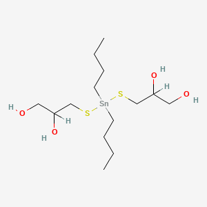 B1599764 1,2-Propanediol, 3,3'-[(dibutylstannylene)bis(thio)]bis- CAS No. 68298-38-4
