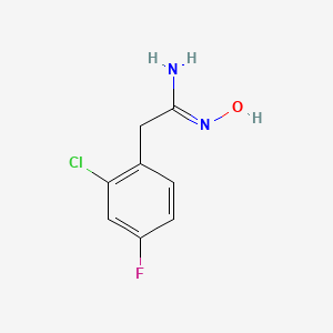 molecular formula C8H8ClFN2O B1599765 2-(2-chloro-4-fluorophenyl)-N'-hydroxyethanimidamide CAS No. 306937-33-7