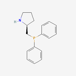 molecular formula C17H20NP B1599773 (S)-2-[(二苯基膦基)甲基]吡咯烷 CAS No. 60261-46-3