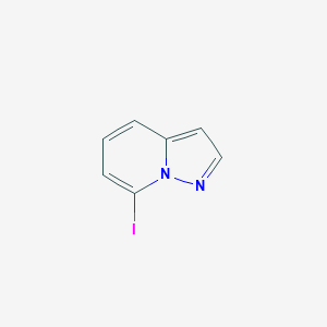 molecular formula C7H5IN2 B1599775 7-碘吡唑并[1,5-a]吡啶 CAS No. 319432-22-9