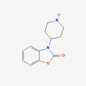 molecular formula C12H14N2O2 B1599779 3-(4-Piperidinyl)-1,3-benzoxazol-2(3H)-one CAS No. 215878-20-9