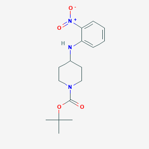 molecular formula C16H23N3O4 B1599784 tert-Butyl 4-((2-nitrophenyl)amino)piperidine-1-carboxylate CAS No. 87120-73-8