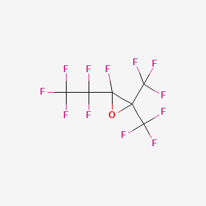 molecular formula C6F12O B1599786 3,3-Bis(trifluoromethyl)-2-fluoro-2-(pentafluoroethyl)oxirane CAS No. 788-67-0